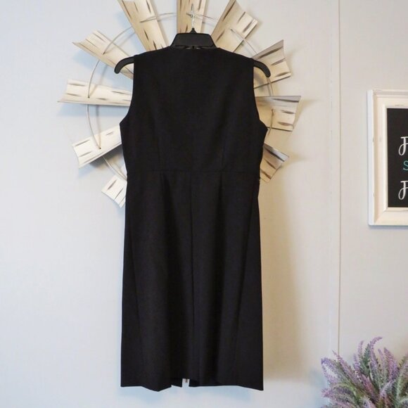 Calvin Klein Black Dress with Gold Hardware Accent Size 6 - Picture 7 of 8